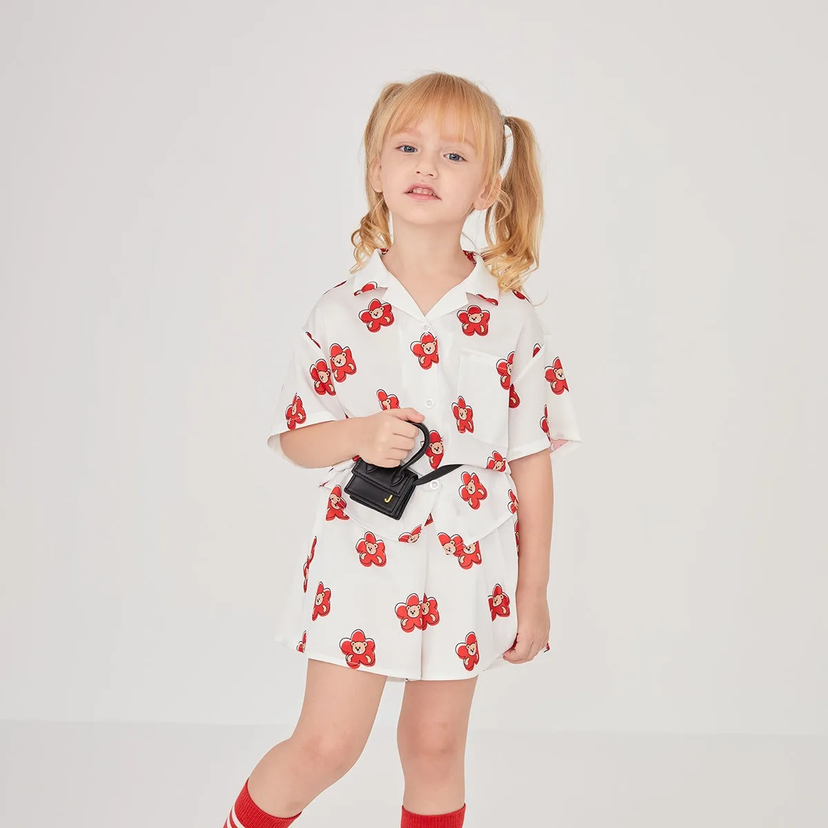 2 Pcs  Girls Pants Suit 402292  -   (8-9Y)