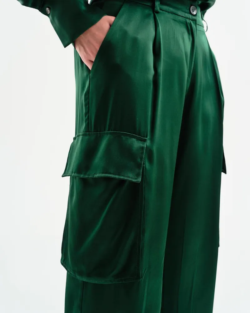 Access - Satin Cargo Pants