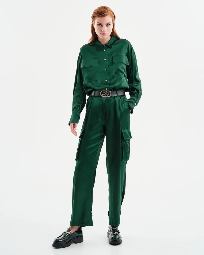 Access - Satin Cargo Pants