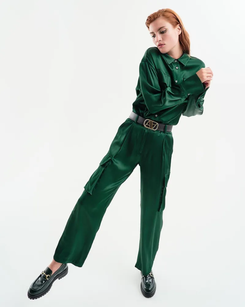 Access - Satin Cargo Pants