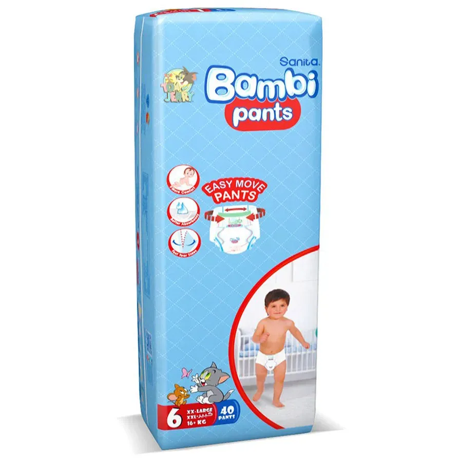 Bambi Pants Jumbo Pack Size 6 XXL  16 kg - 40's