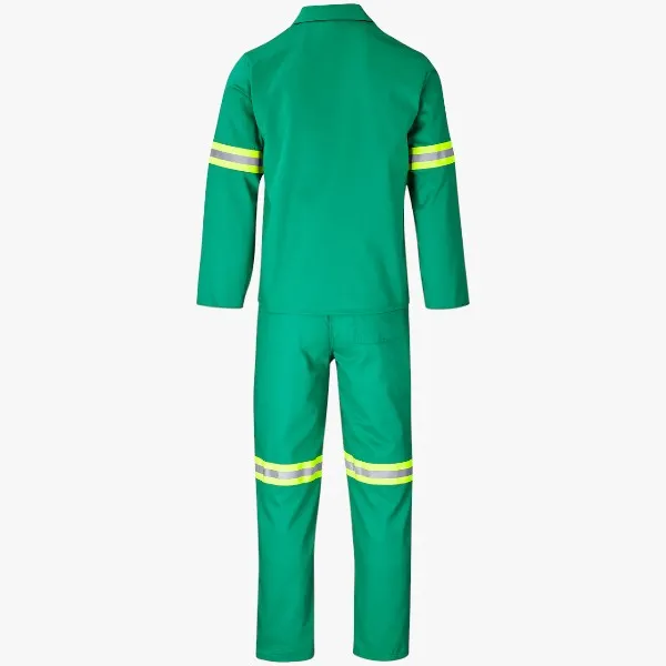 Brands Premium 2 Pc Conti Suit With Reflective Tape Emerald Green