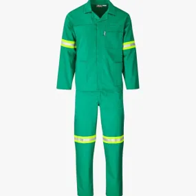 Brands Premium 2 Pc Conti Suit With Reflective Tape Emerald Green