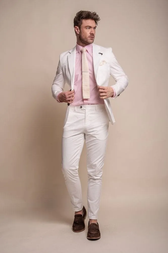 Cavani Mario Ecru Two Piece Suit