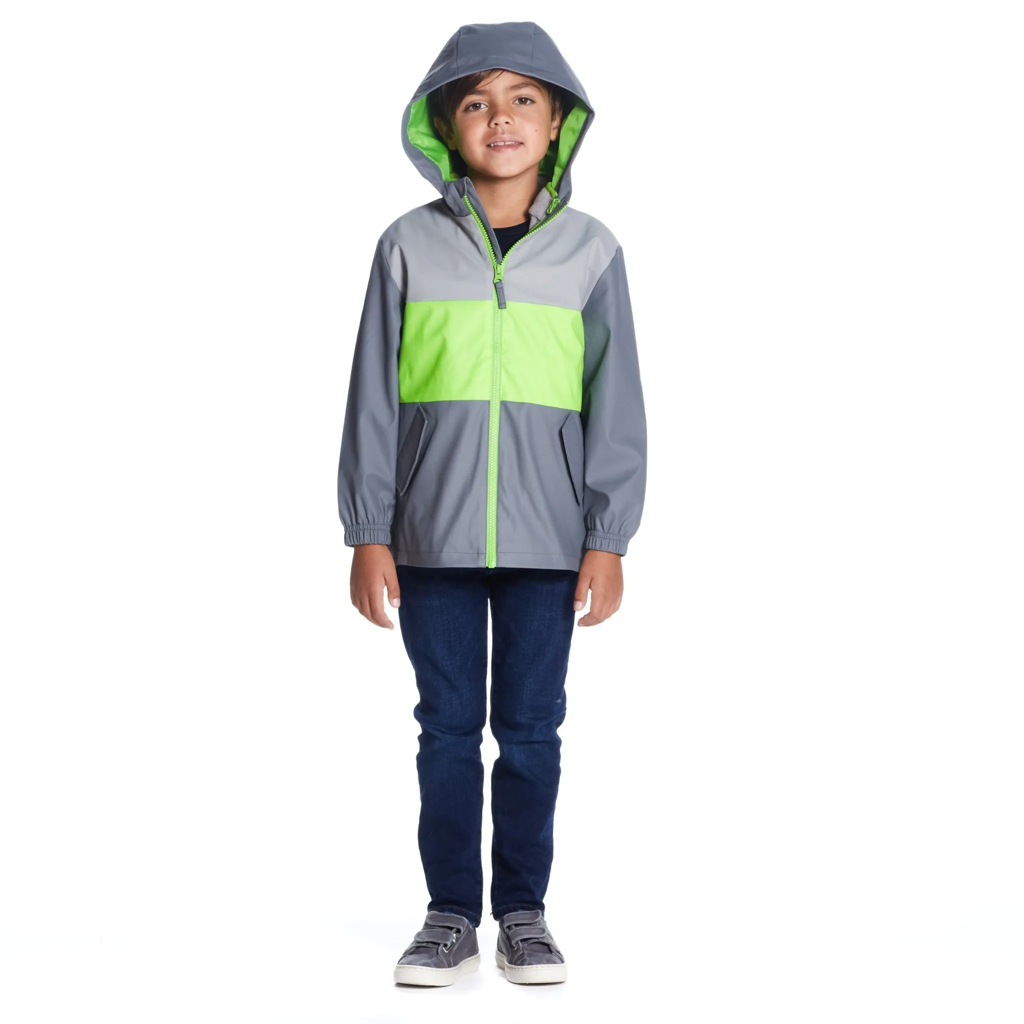 Colorblock Raincoat