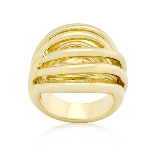 Golden Illusion Fashion Ring
