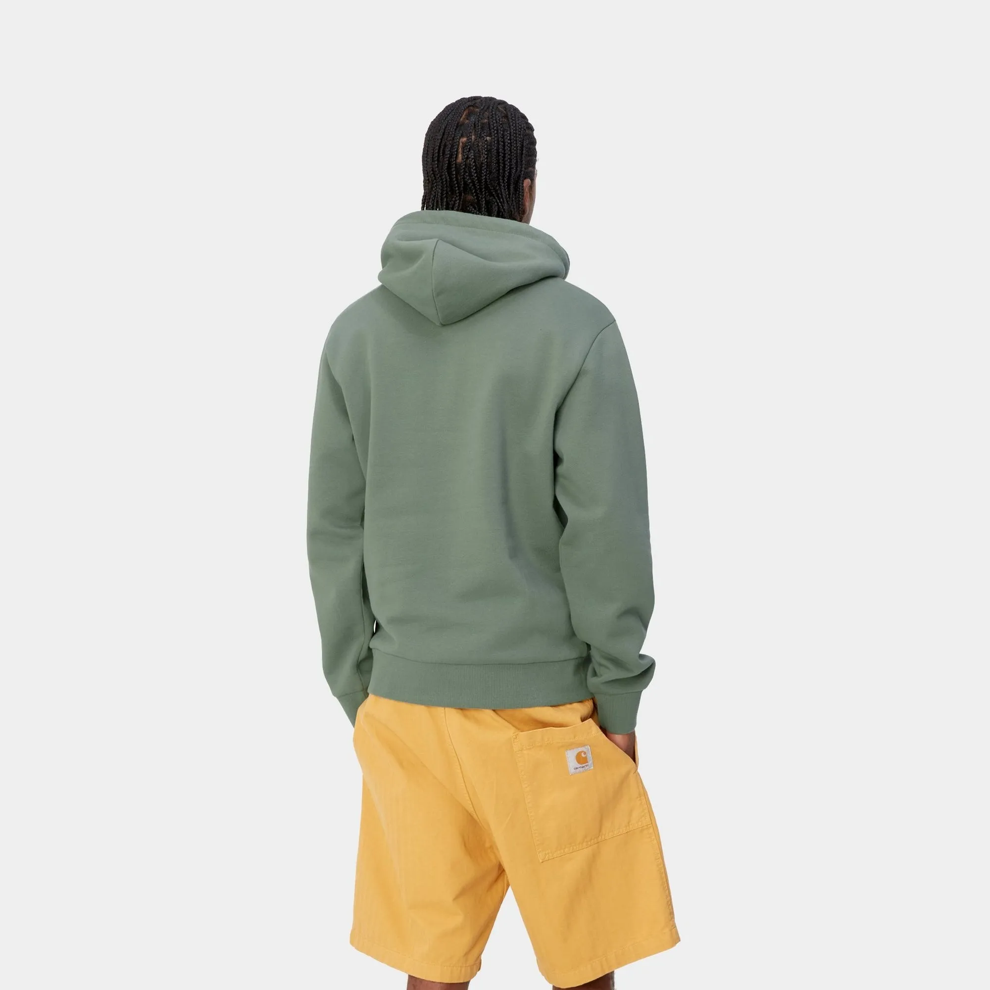 Hooded Script Embroidery Sweatshirt | Park