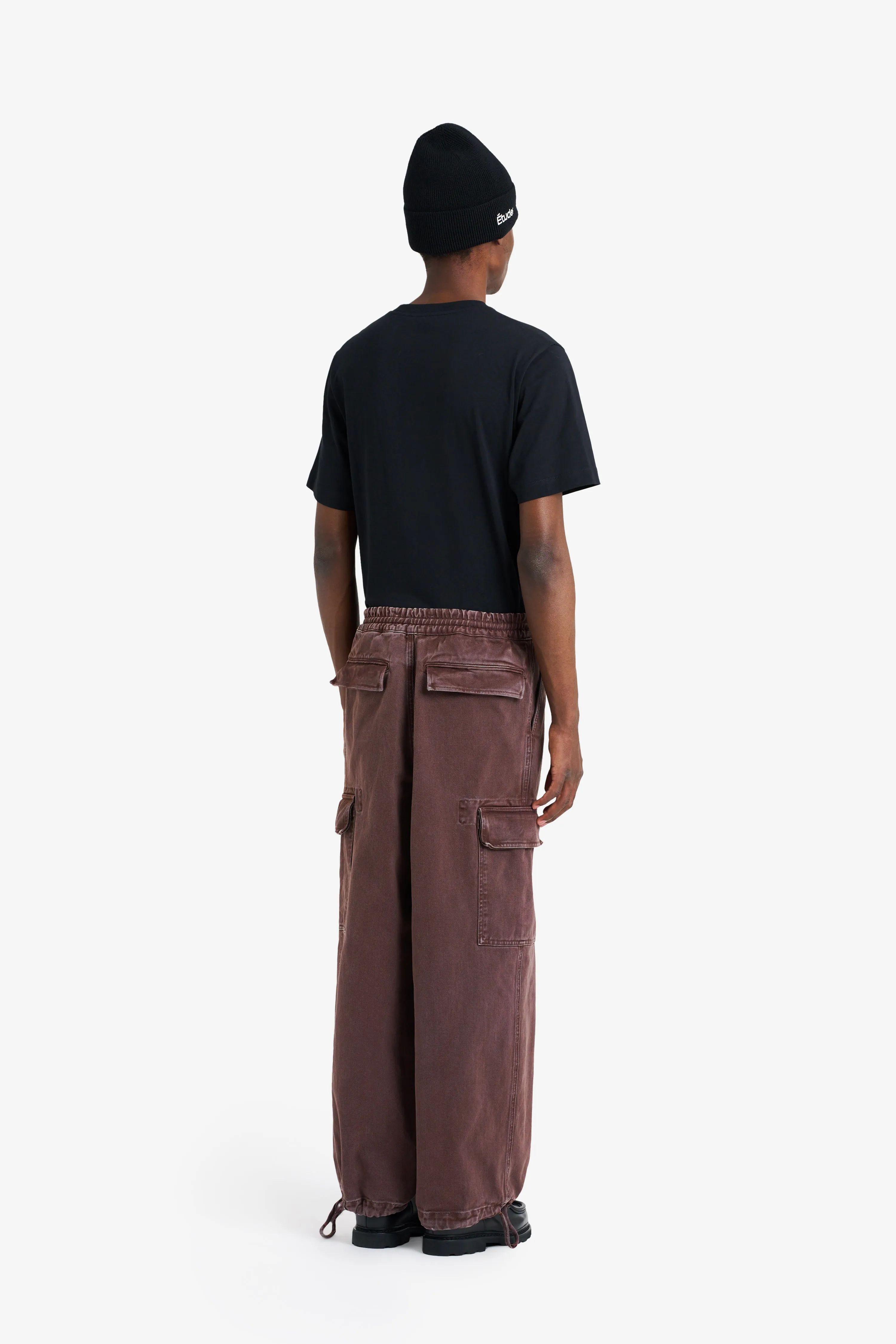 LOOSE CARGO PANT DARK BROWN