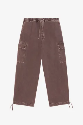 LOOSE CARGO PANT DARK BROWN