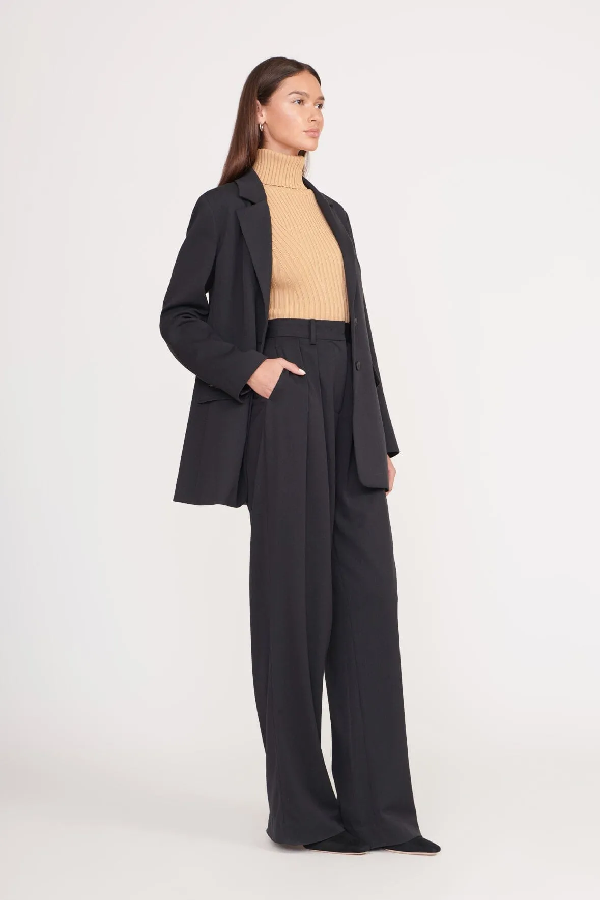 LUISA PANT | BLACK SUITING