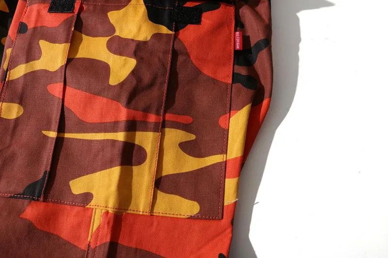 Men's Casual Cargo Pants With Camouflage Print