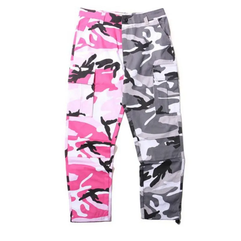 Men's Casual Cargo Pants With Camouflage Print