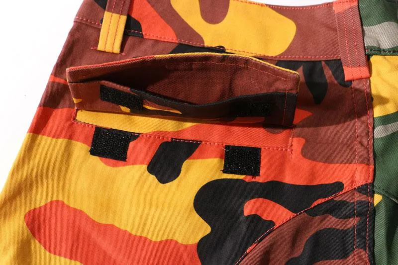 Men's Casual Cargo Pants With Camouflage Print