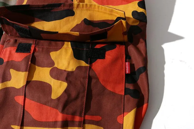 Men's Casual Cargo Pants With Camouflage Print
