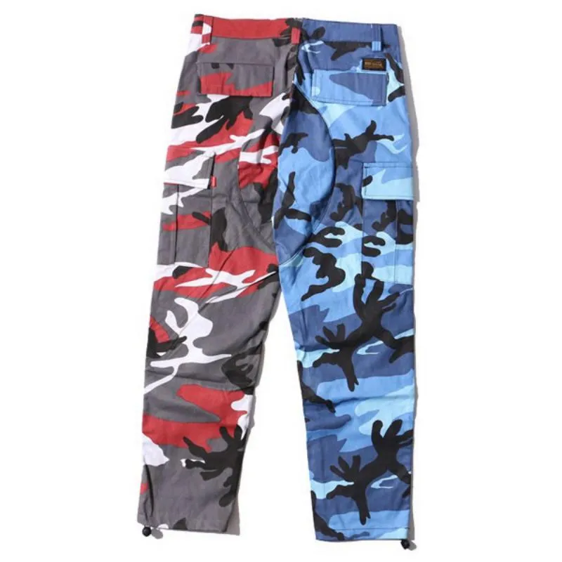 Men's Casual Cargo Pants With Camouflage Print