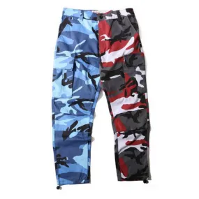 Men's Casual Cargo Pants With Camouflage Print