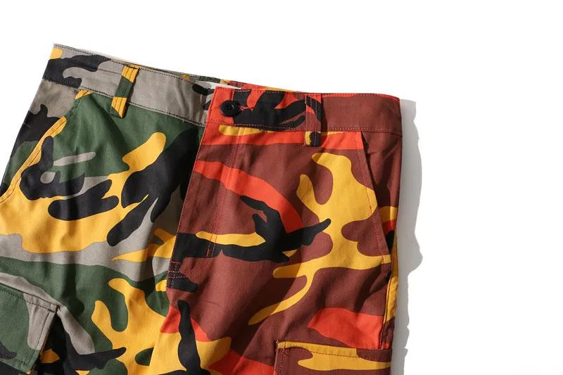 Men's Casual Cargo Pants With Camouflage Print