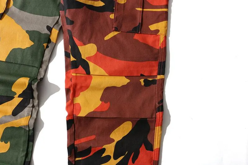 Men's Casual Cargo Pants With Camouflage Print