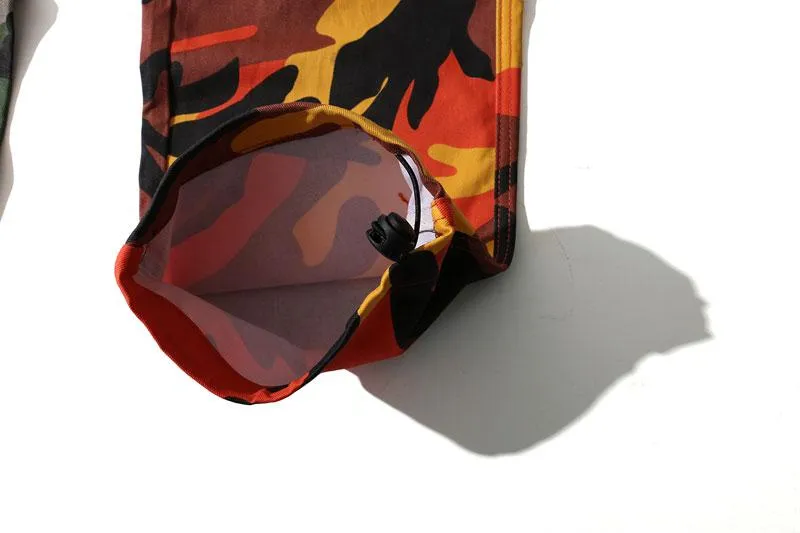 Men's Casual Cargo Pants With Camouflage Print