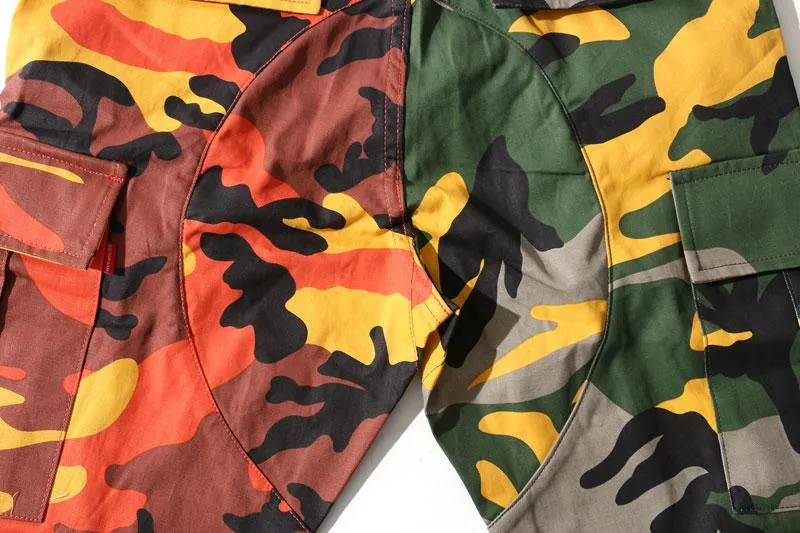 Men's Casual Cargo Pants With Camouflage Print
