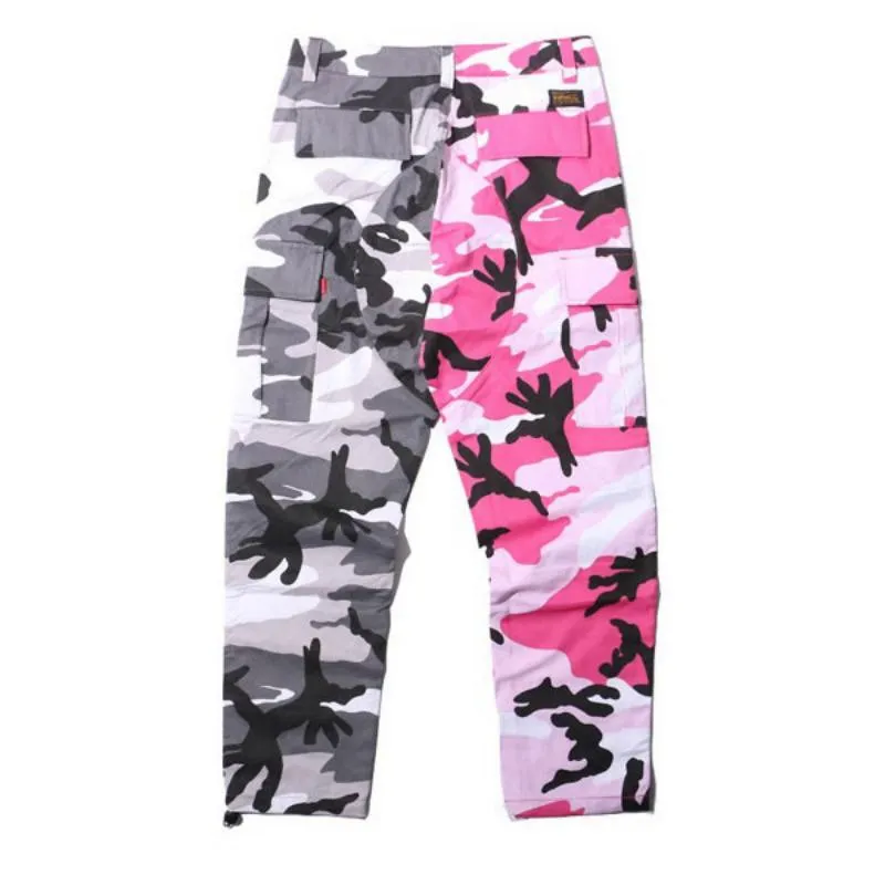 Men's Casual Cargo Pants With Camouflage Print