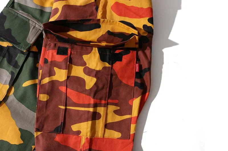 Men's Casual Cargo Pants With Camouflage Print